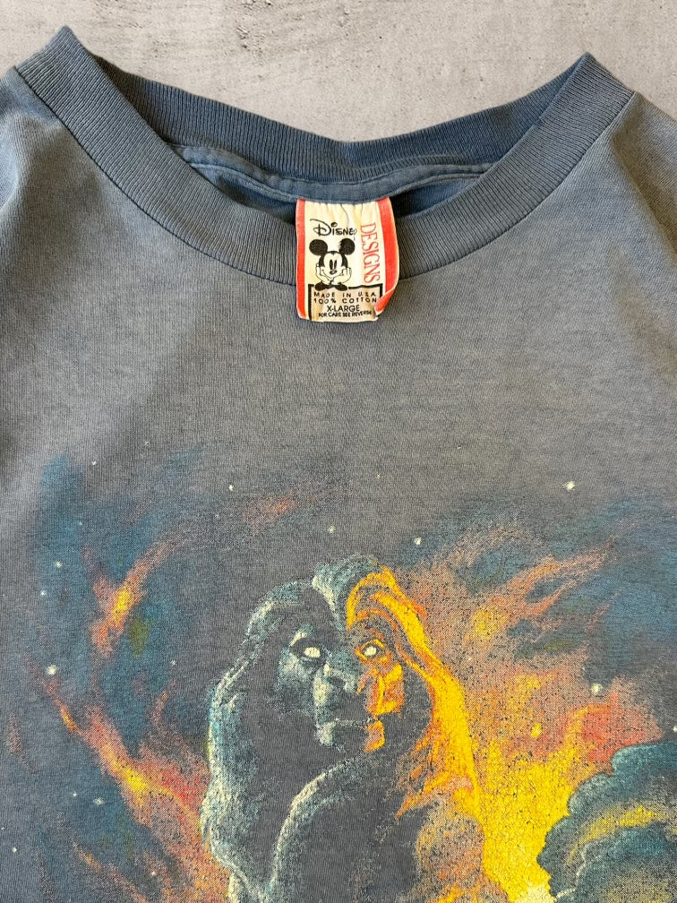 90s Disney The Lion King Faded T-Shirt - XL