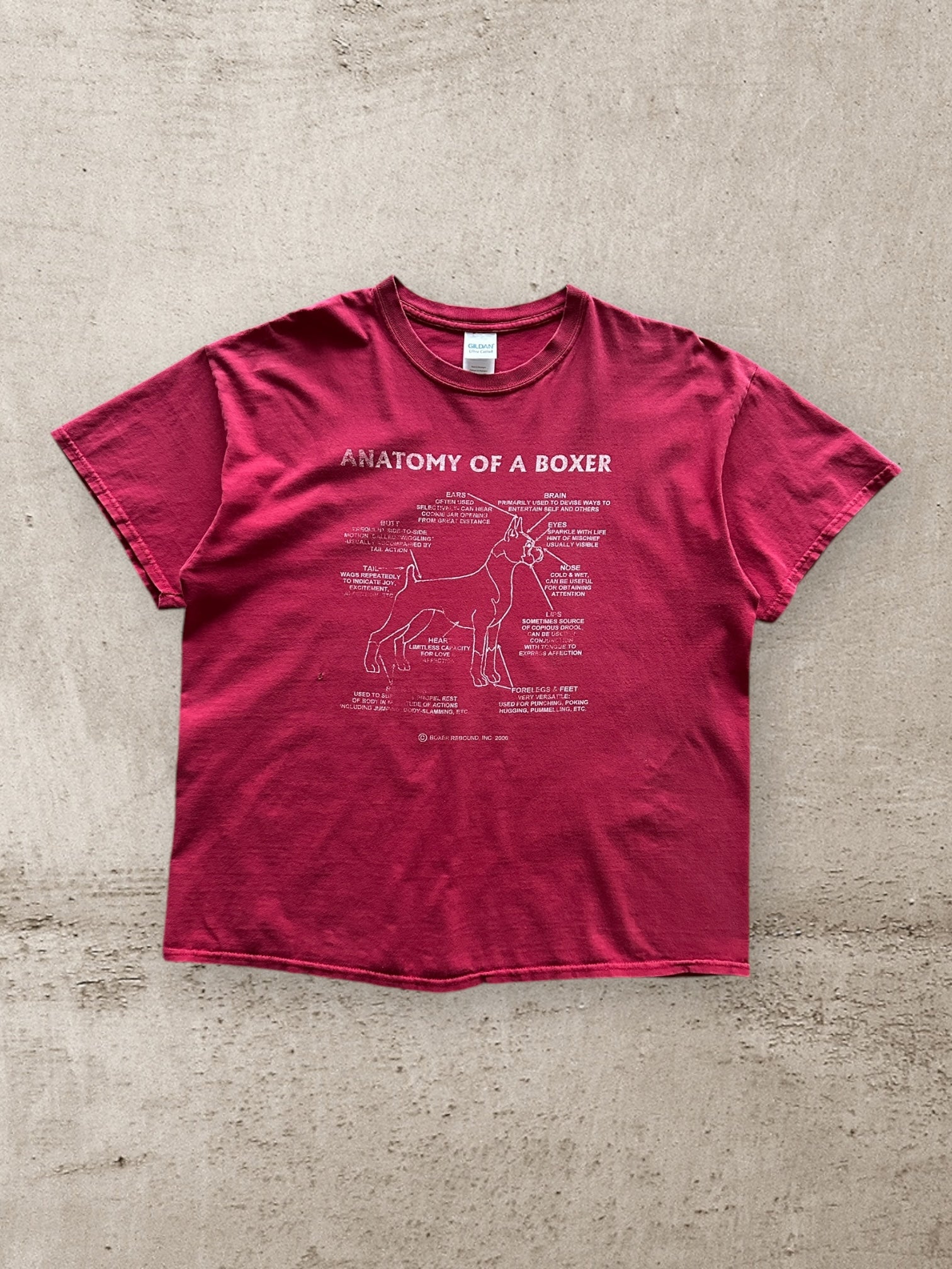 00s Anatomy of a Boxer Graphic T-Shirt - XL