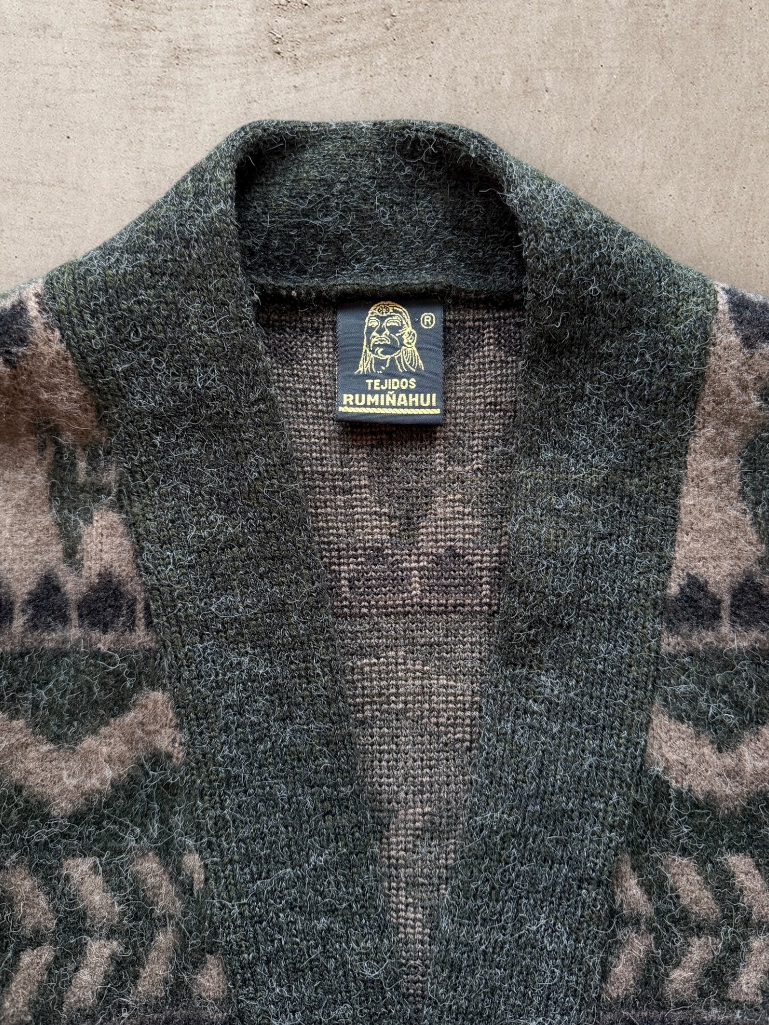 90s Tejidos Ruminahui Wool Cardigan - XL