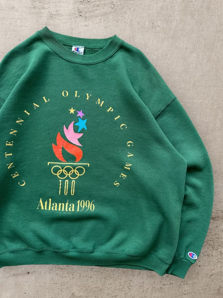 90s Champion Atlanta Olympics Graphic Crewneck - Large