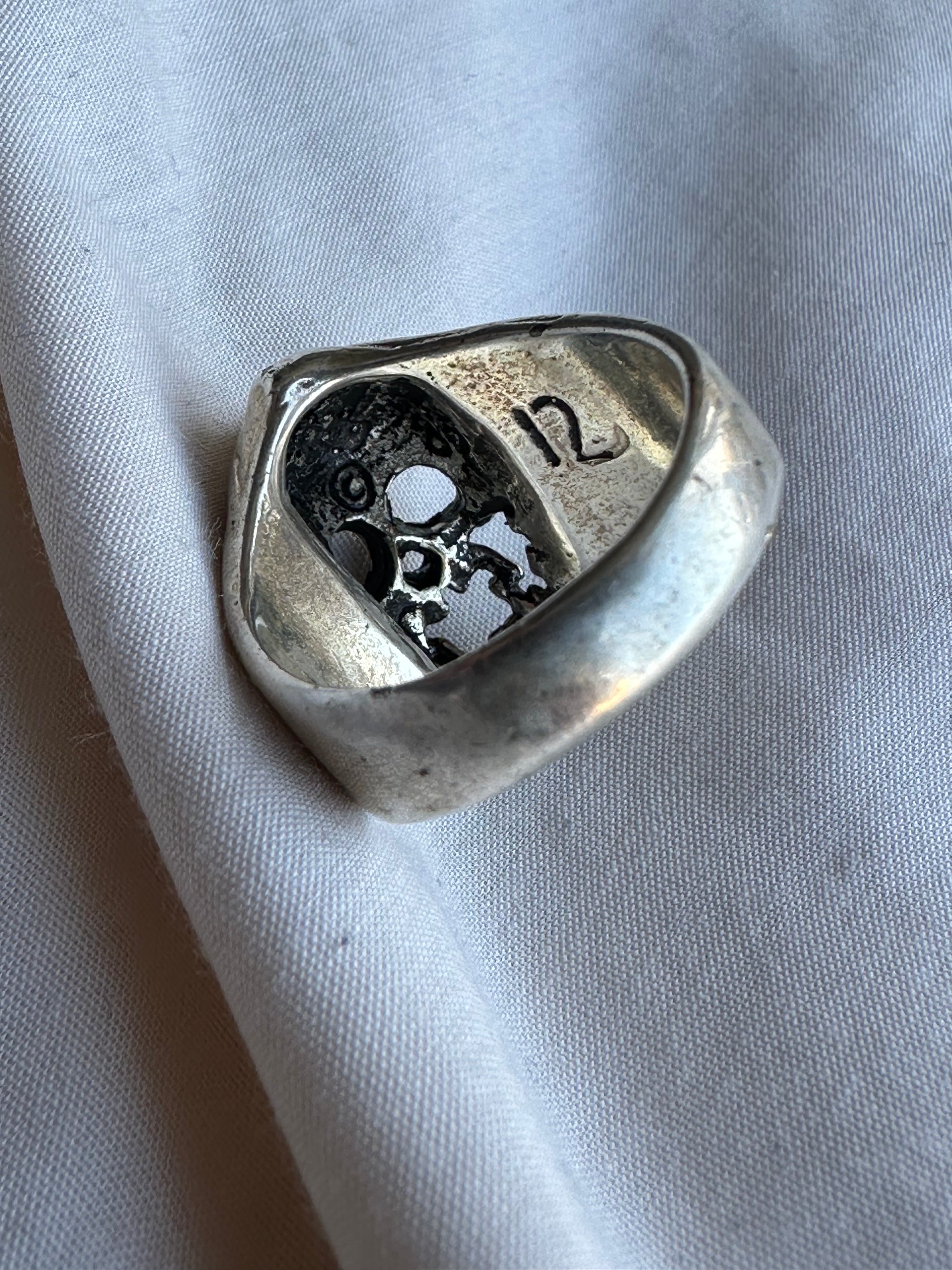 1985 G&S Grim Reaper Biker Ring Size 11