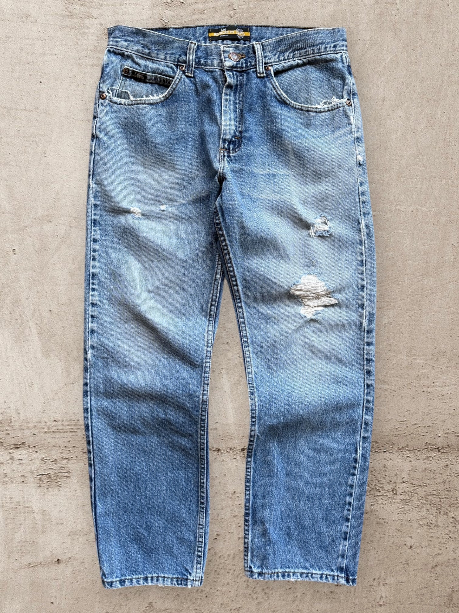 00s Lee Distressed Denim Jeans - 32