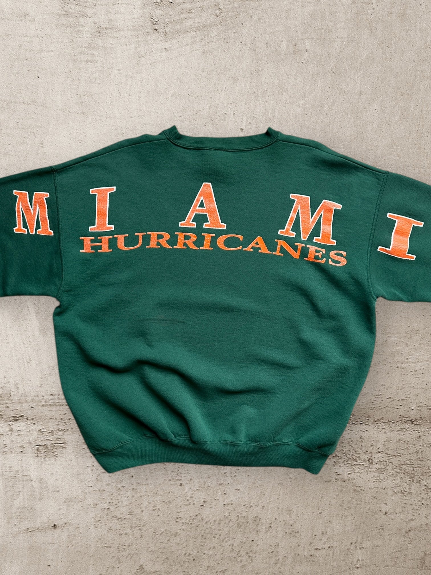 90s Miami Hurricanes Graphic Crewneck - XL