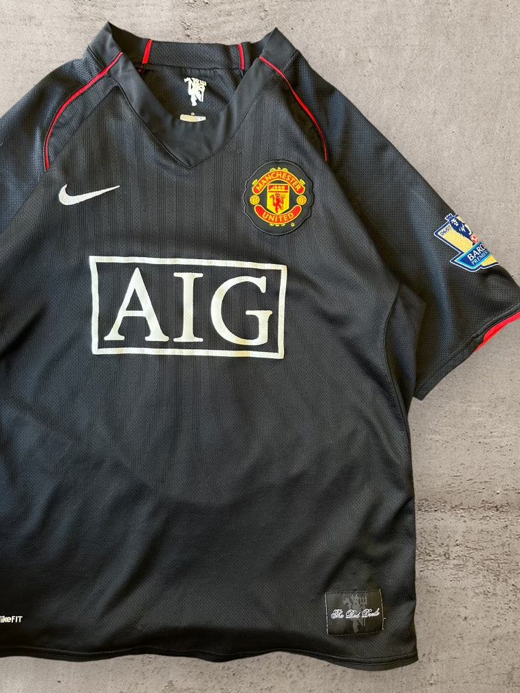 00s Nike AIG Manchester United Anderson Soccer Jersey - Medium