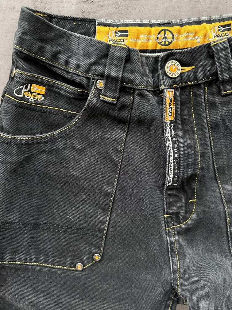 00s Paco Black Denim Jeans - 26x26
