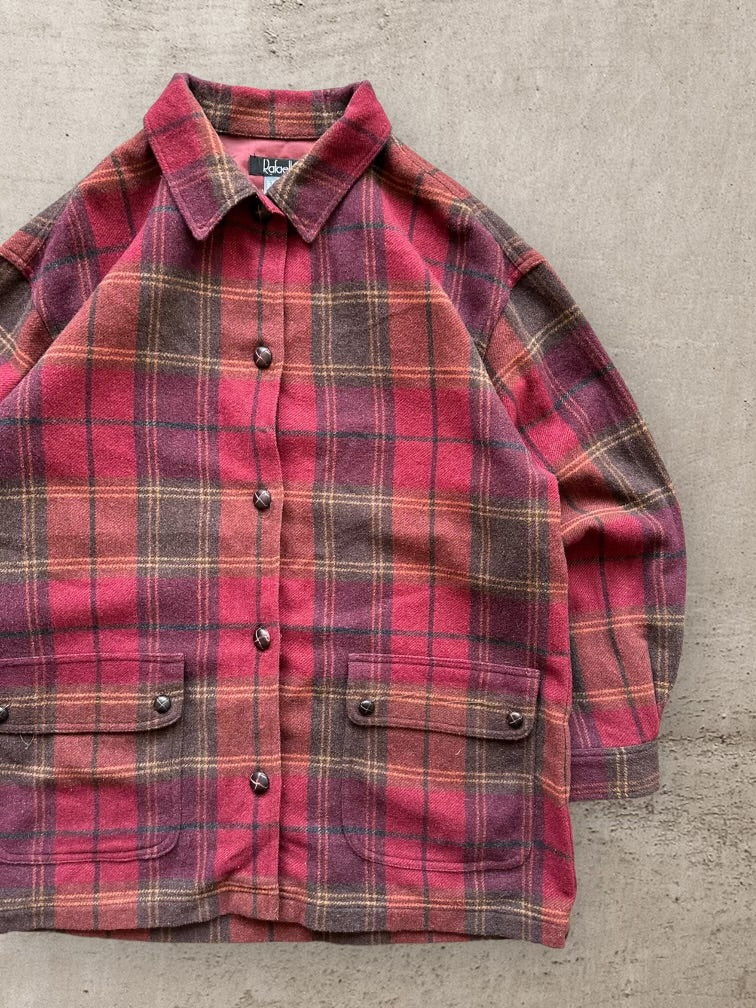 00s Rafaella Wool Flannel Button Up shirt - XL