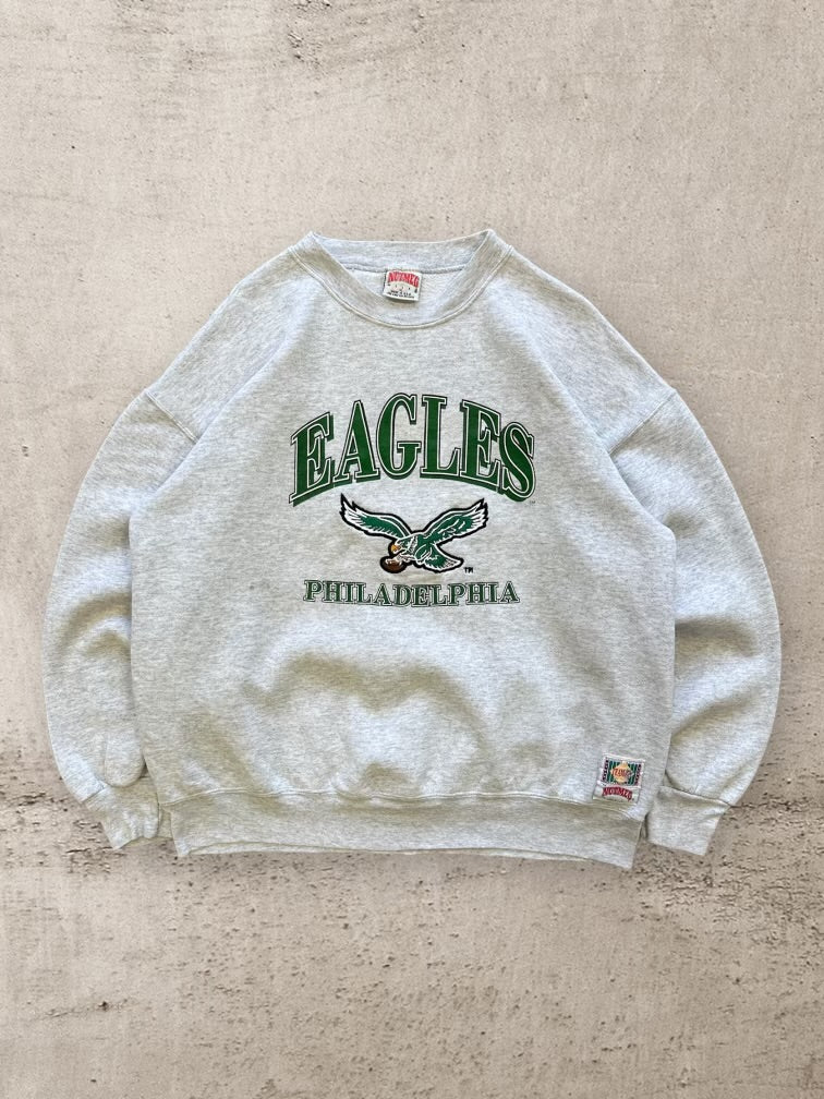 90s Nutmeg Philadelphia Eagles Graphic Crewneck - XL