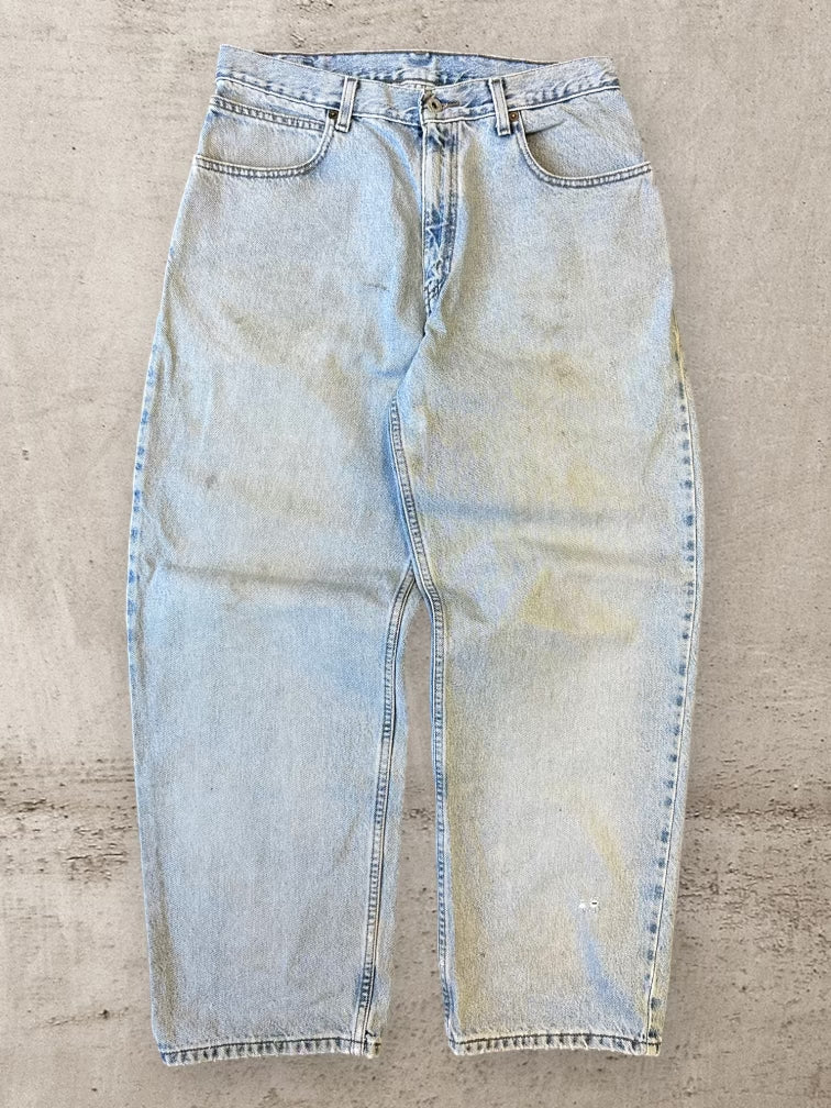 90s Levis & Dry Goods Light Wash Baggy Denim Jeans - 32x30