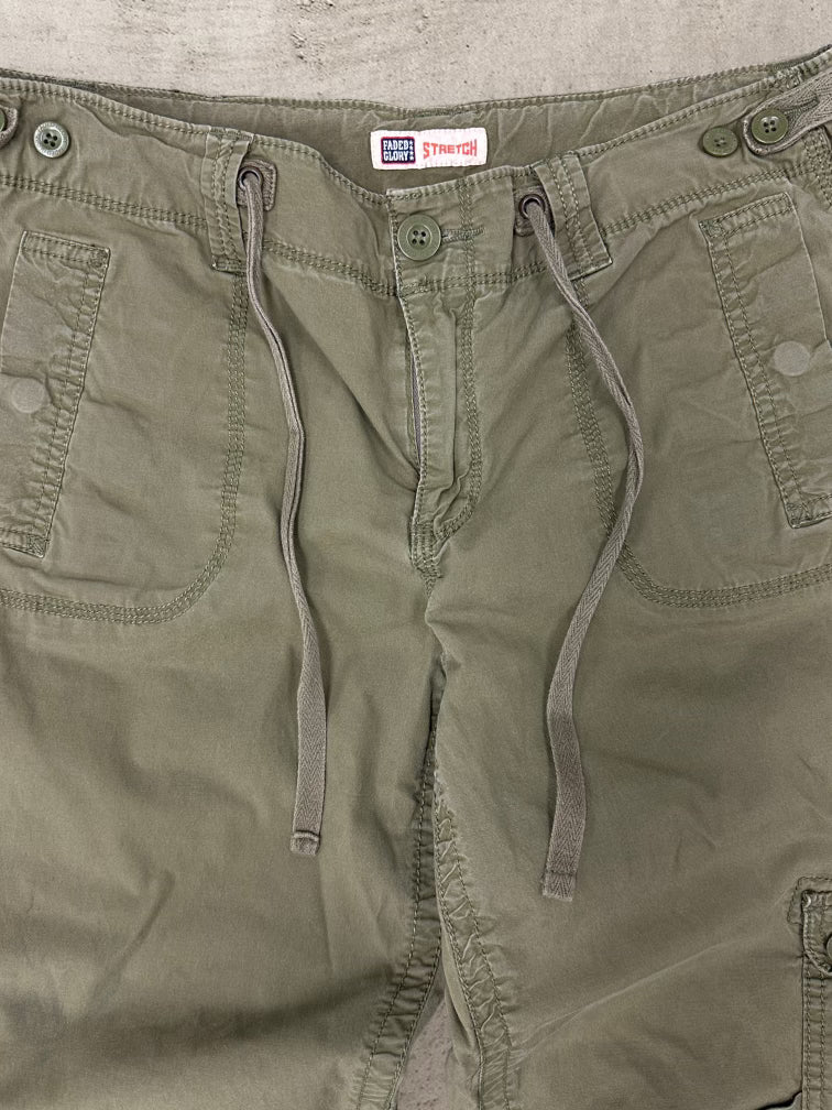 00s Faded Glory Olive Green Cargo Pants - 33x30