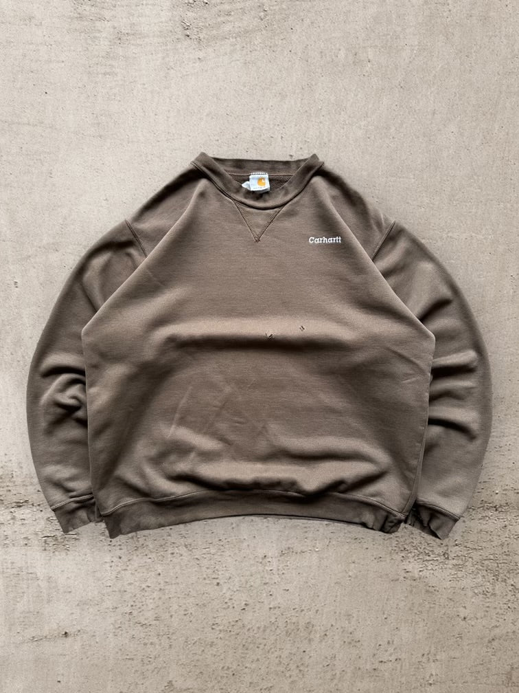 90s Carhartt Embroidered Crewneck - XL