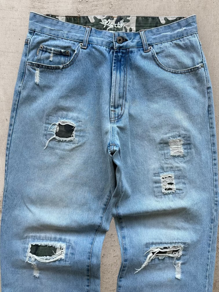 00s Parts Distressed Denim Jeans - 34