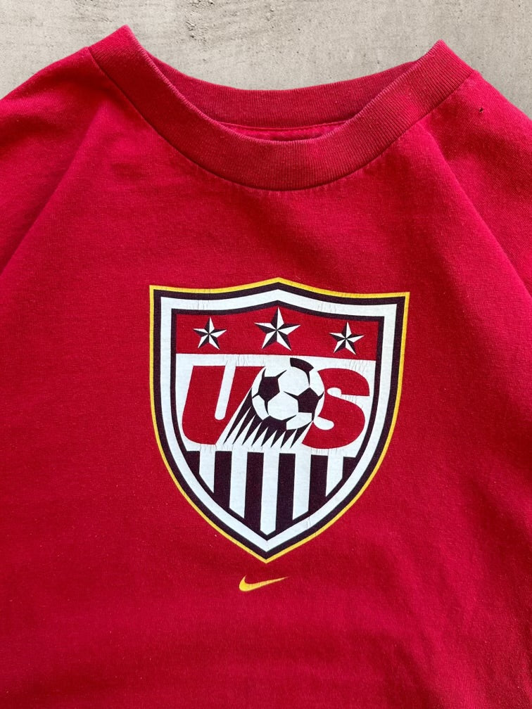 00s Nike Team USA Soccer Graphic T-Shirt - Youth XL