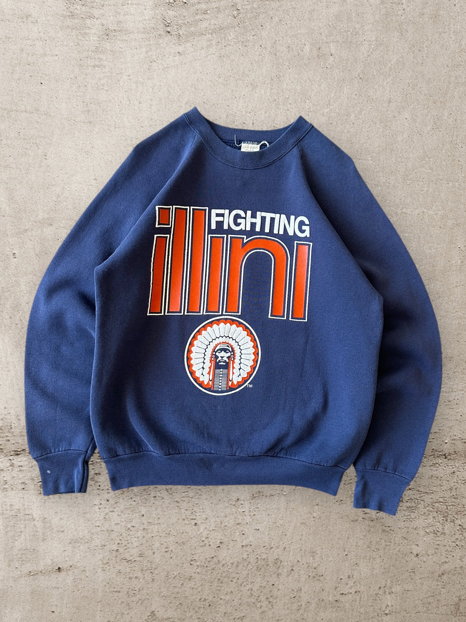 90s Fighting Illini Crewneck - Medium