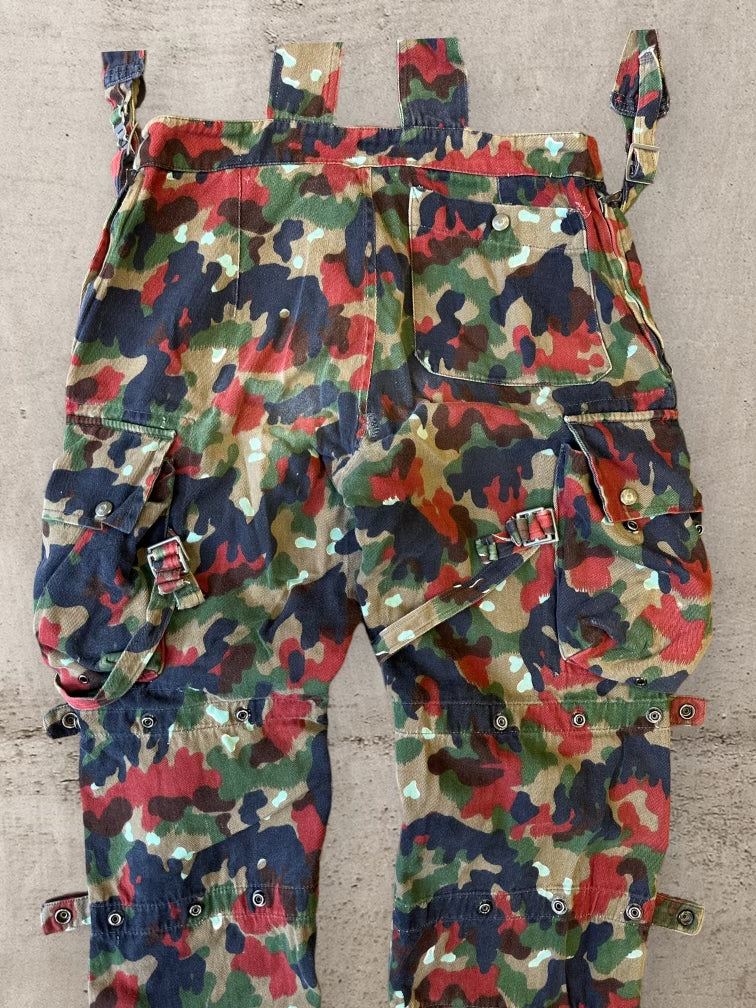 80s Swedish Army Camouflage Overalls - 32x28