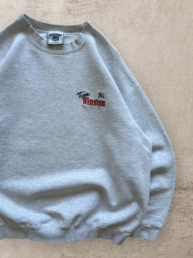 90s Team Winston Embrodiered Crewneck - Large