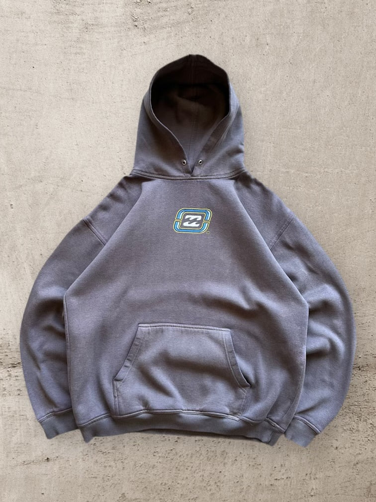 00s Billabong Distressed Graphic Hoodie - Large