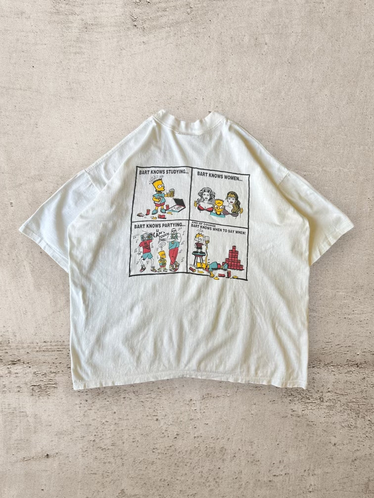 90s Cross Training With Bart Simpson T-Shirt - Large