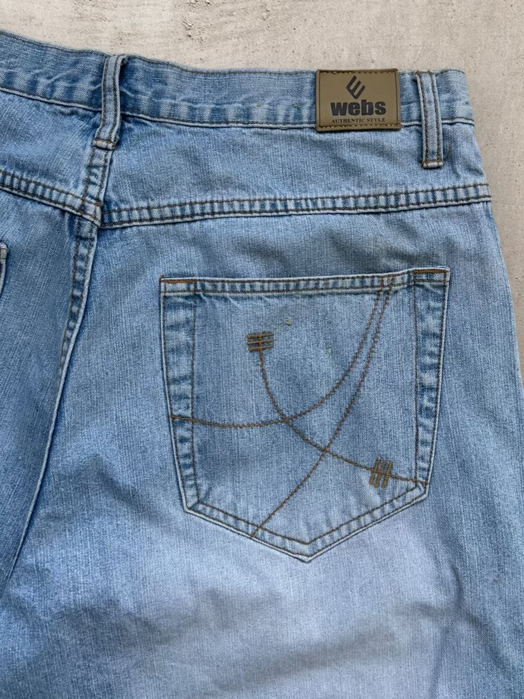 00s Webs Baggy Denim Shorts - 34