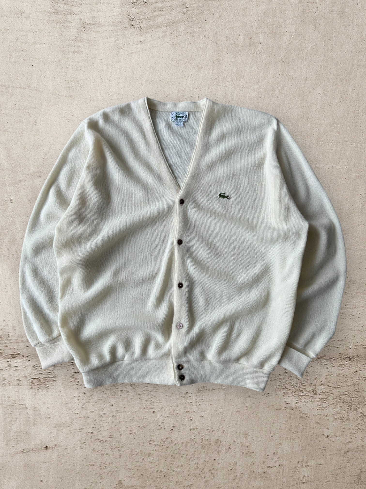 80s Lacoste & Izod Knit Cardigan - XL