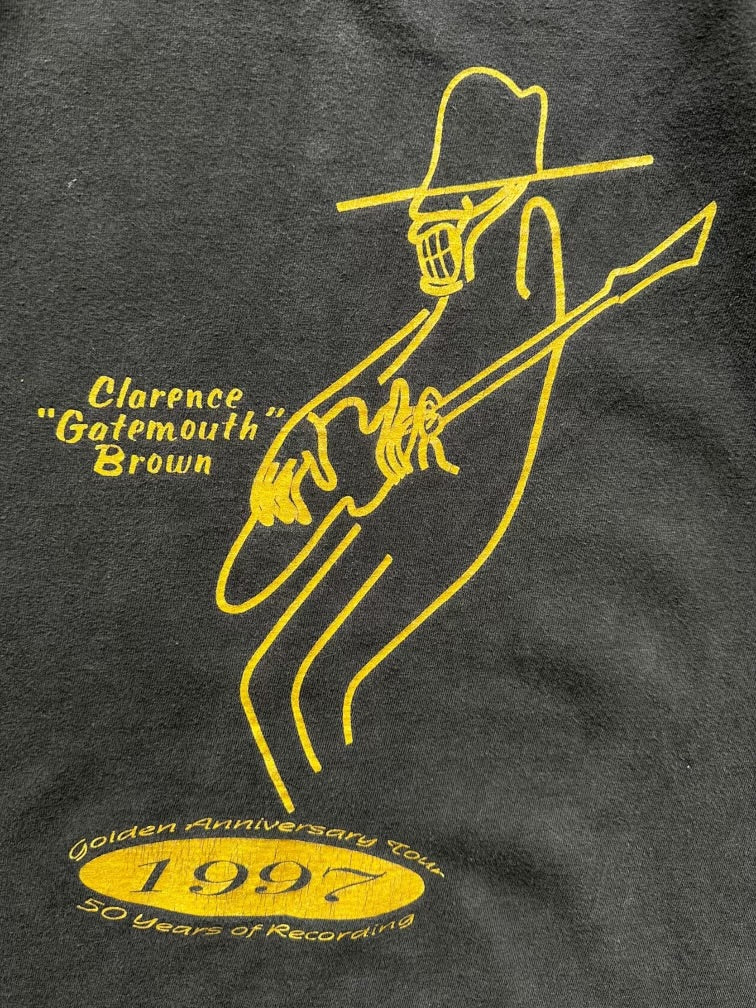 90s Clarence “Gatemouth” Brown Cropped Graphic T-Shirt - XL