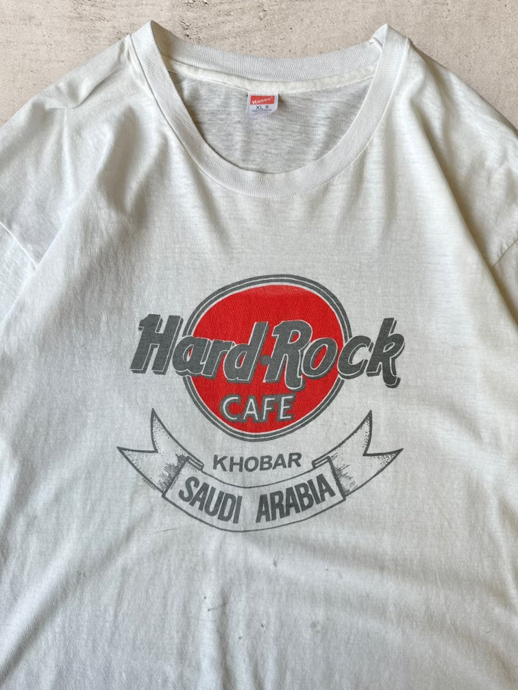 80s Hard Rock Cafe Saudi Arabia T-Shirt - Large
