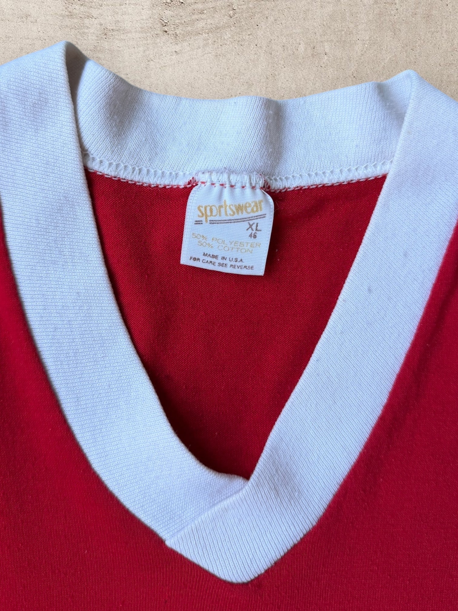 80s B.S.A Striped Ringer T-Shirt - Large