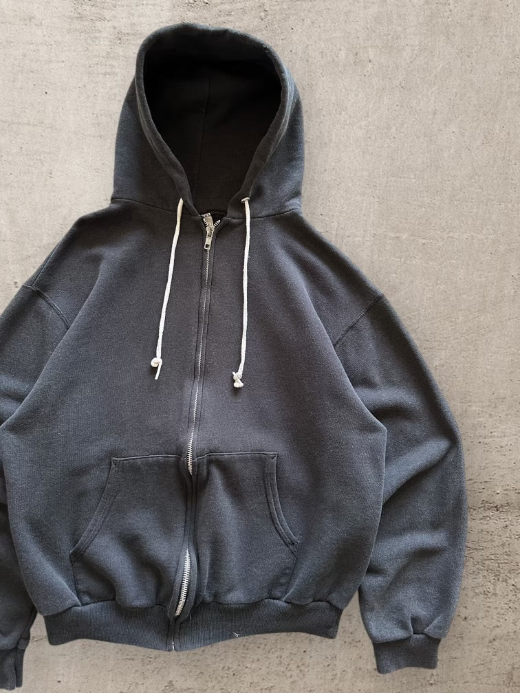 80s Hanes Zip Up Hoodie - Medium