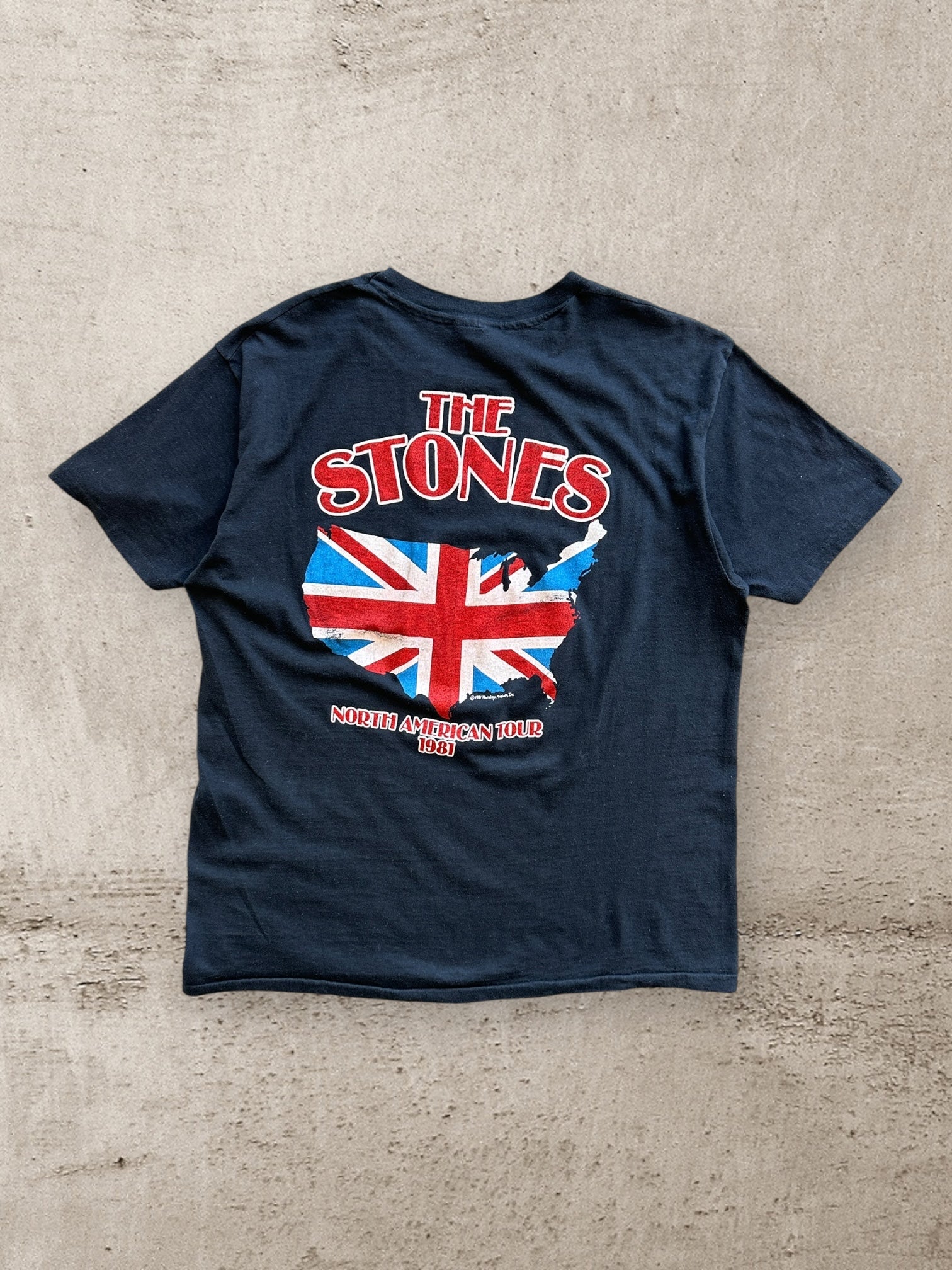 80s The Rolling Stones North American Tour Graphic T-Shirt 80s The Rolling Stones North American Tour Graphic T-Shirt