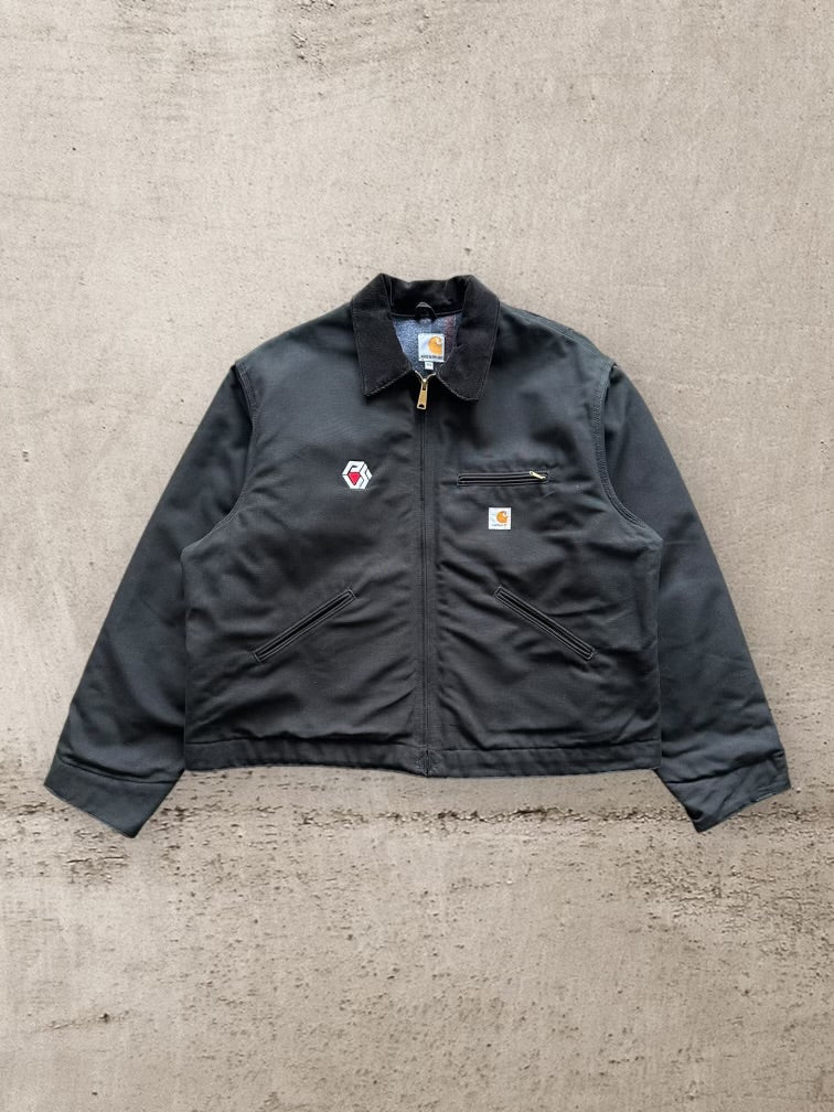 90s Carhartt Embroidered Detroit Jacket - XXL