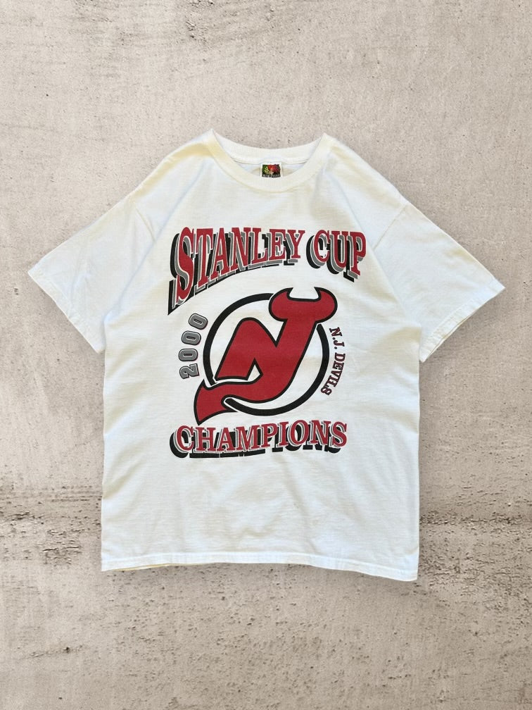 00 New Jersey Devils Stanley Cup Champions Graphic T-Shirt - Large