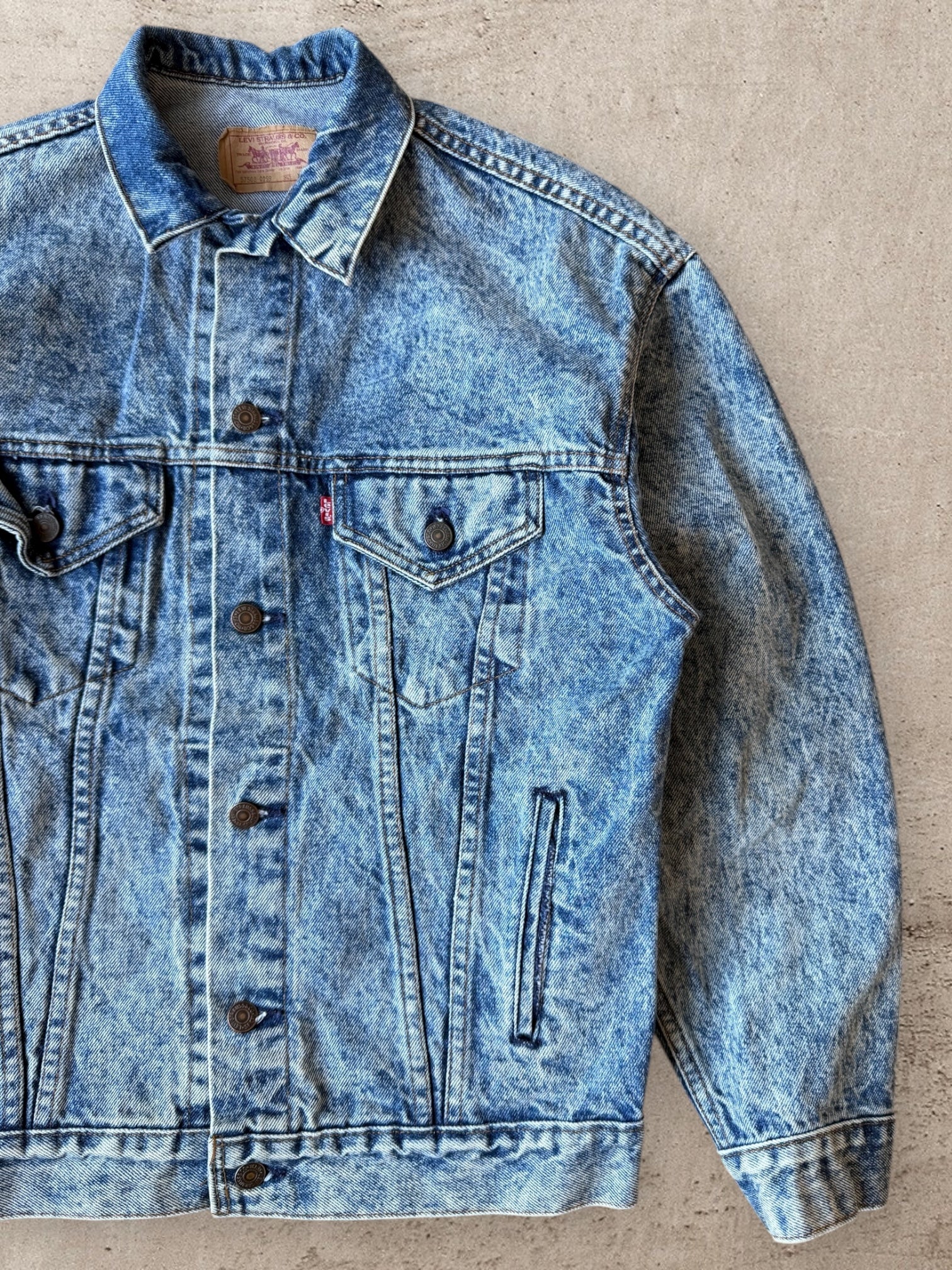 80s Levi’s Acid Wash Denim Jacket - Large