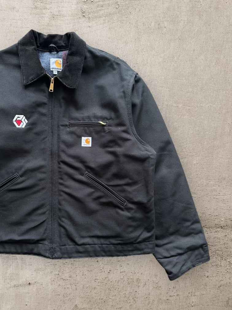 90s Carhartt Embroidered Detroit Jacket - XXL