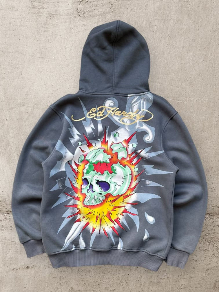 00s Ed Hardy Love Kills Slowly Graphic Hoodie - Medium