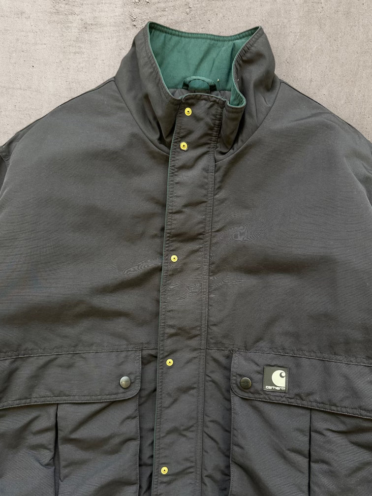 00s Carhartt Black Nylon Jacket - XL
