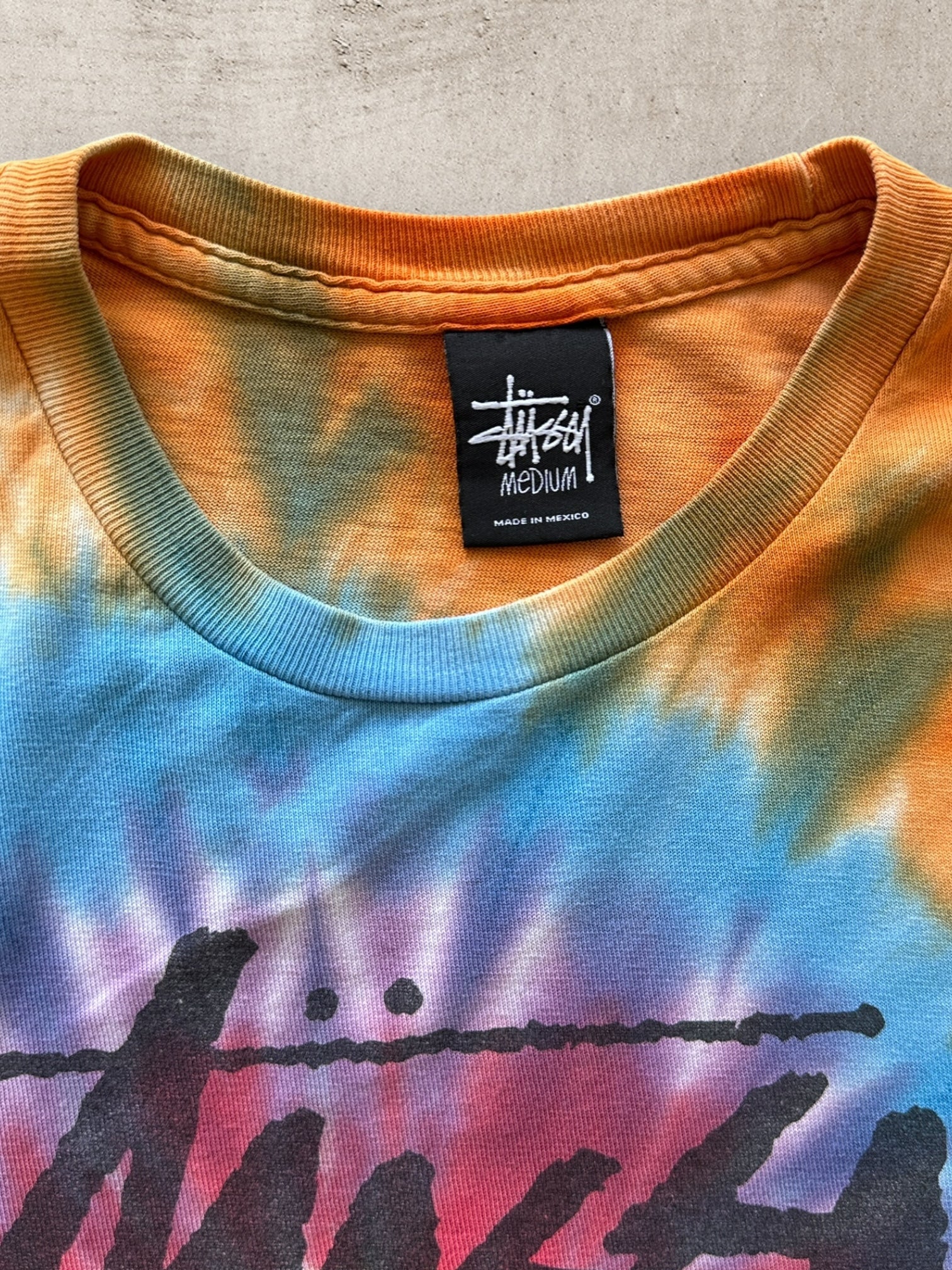 00s Stussy Tie Dye Graphic T-Shirt - Large – The Juncture