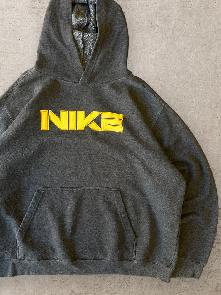 90s Nike Spell Out Hoodie - XL