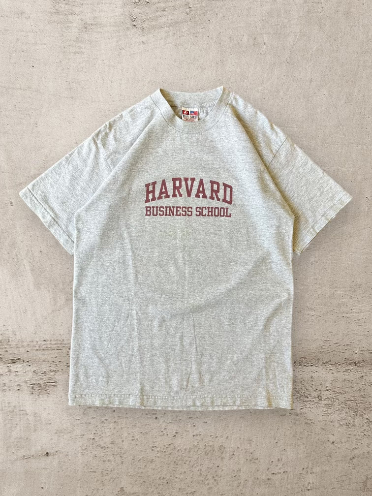 00s Harvard Business School Heather Grey T-Shirt - Large