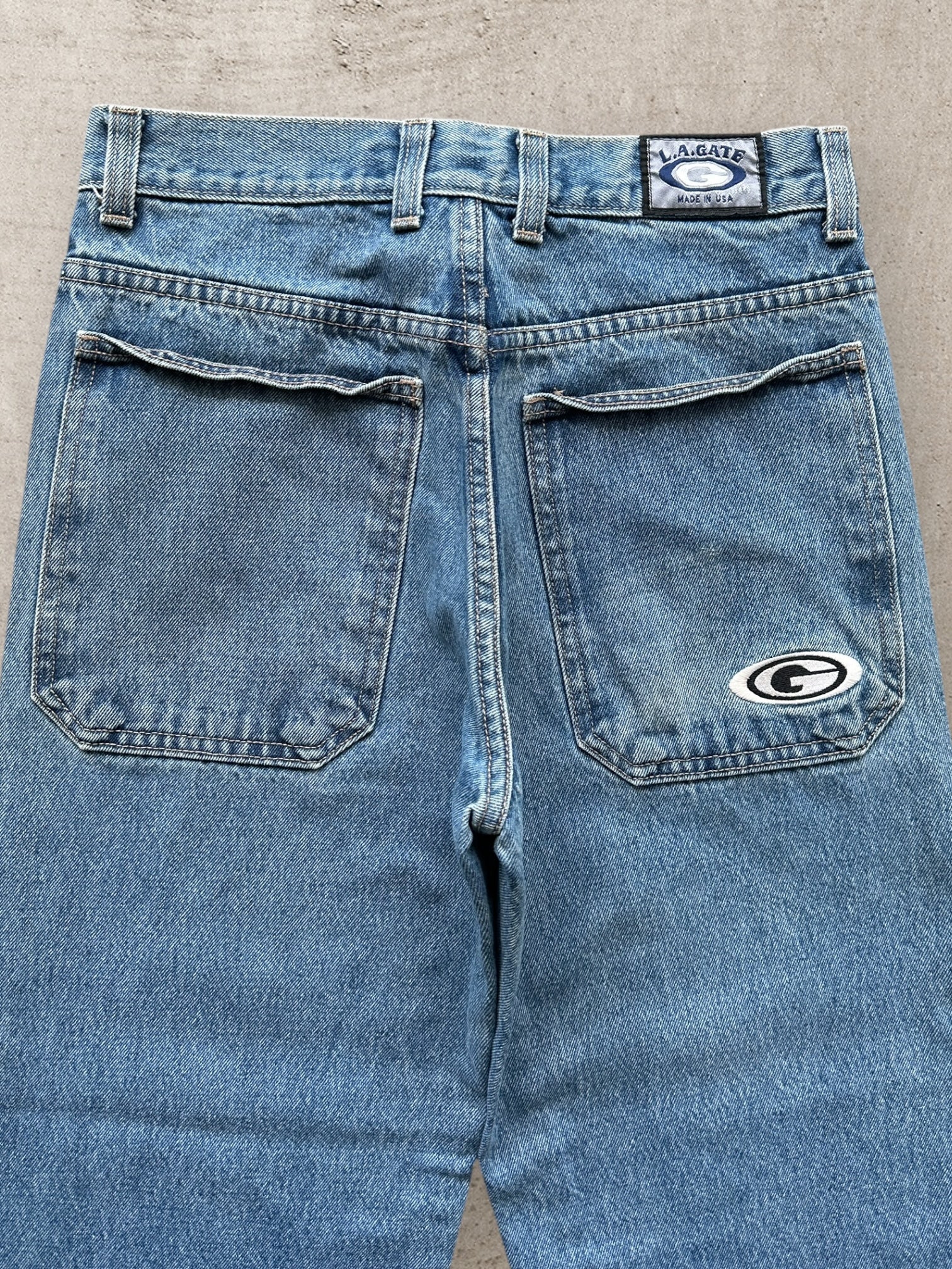 90s L.A Gate Baggy Denim Jeans - 30x30 – The Juncture