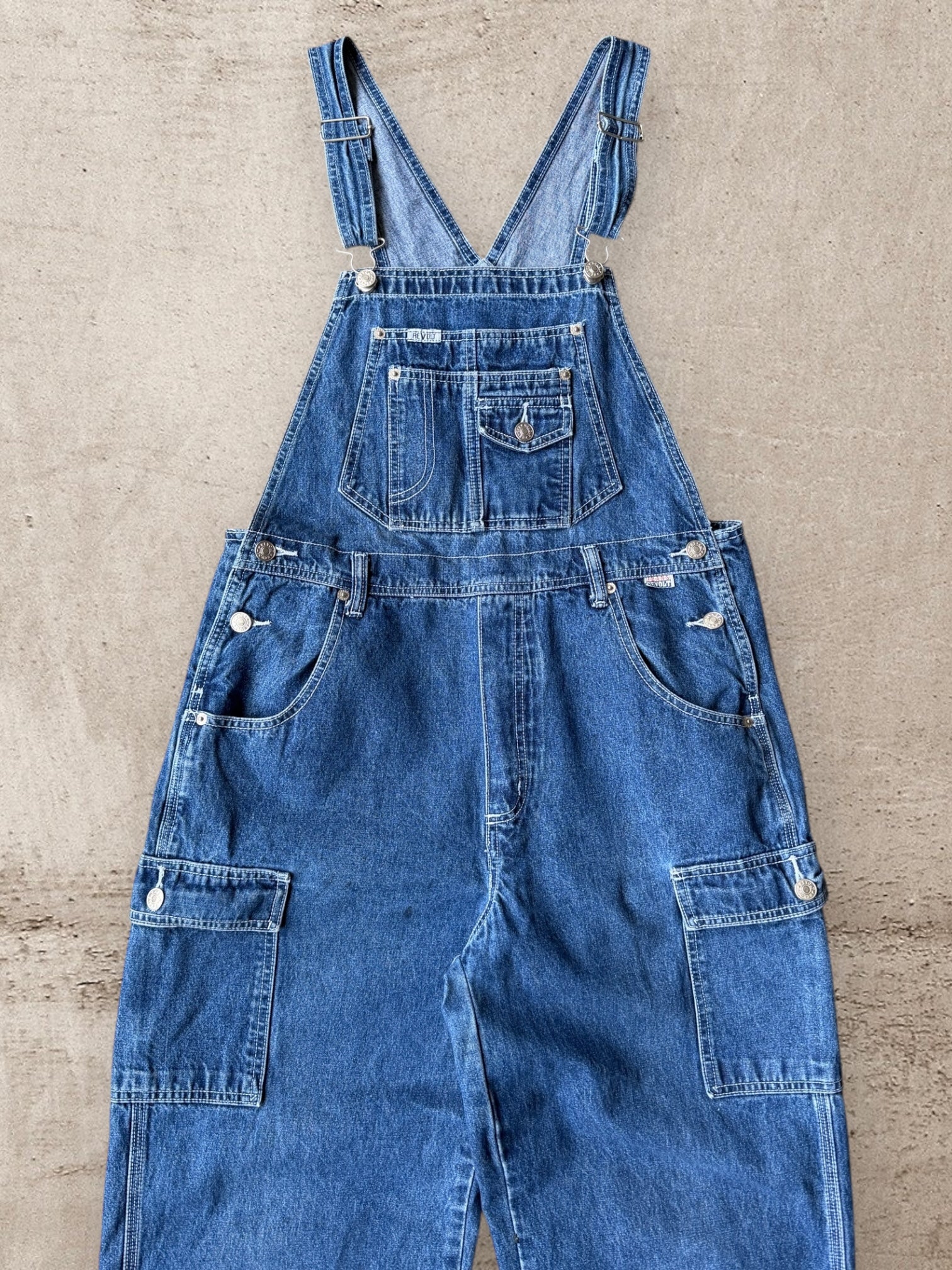 90s Revolt Denim Overalls -