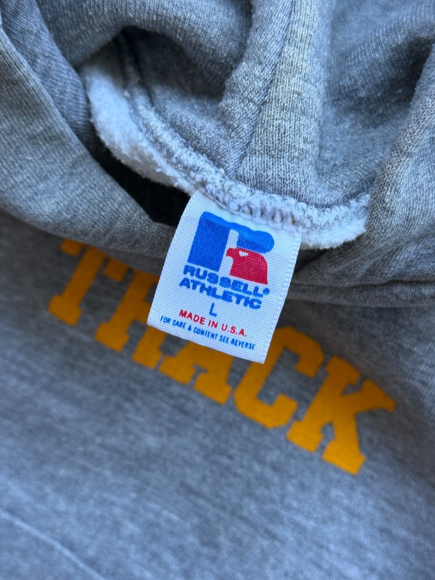 80s Russell Athletic Klein Forest Track Hoodie - Large