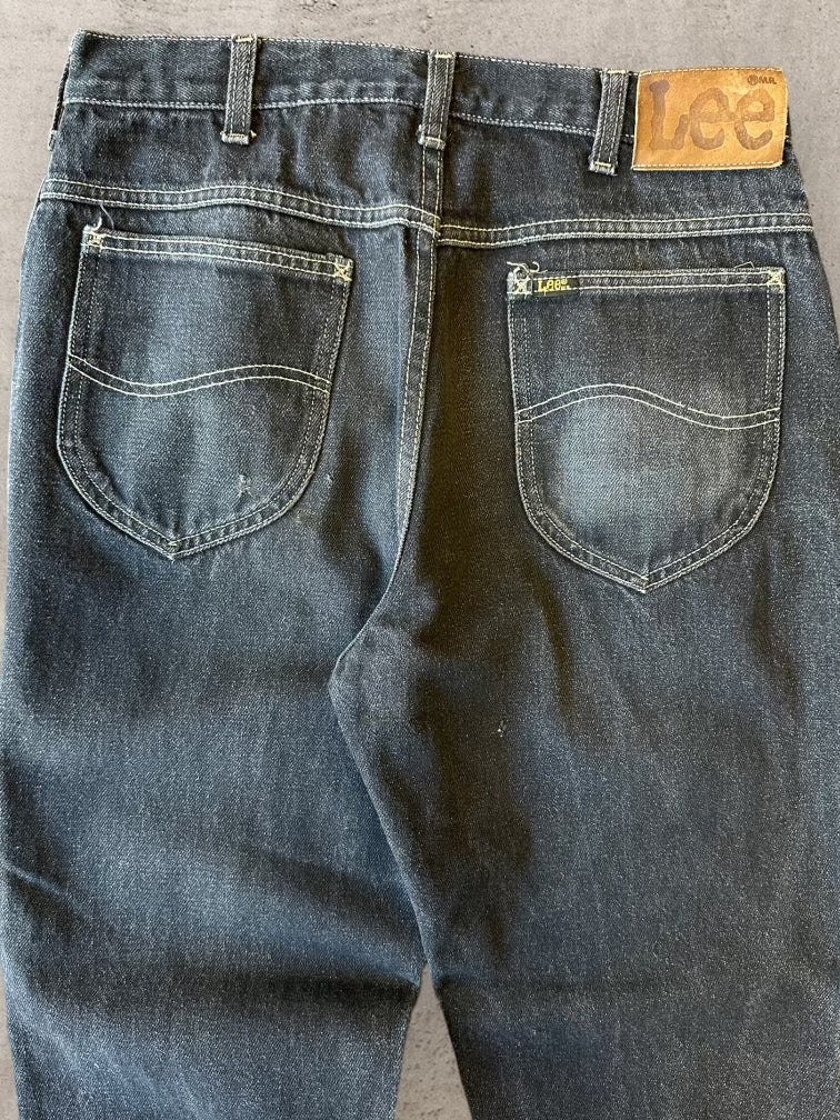 90s Lee Faded Black Denim Jeans - 31x32