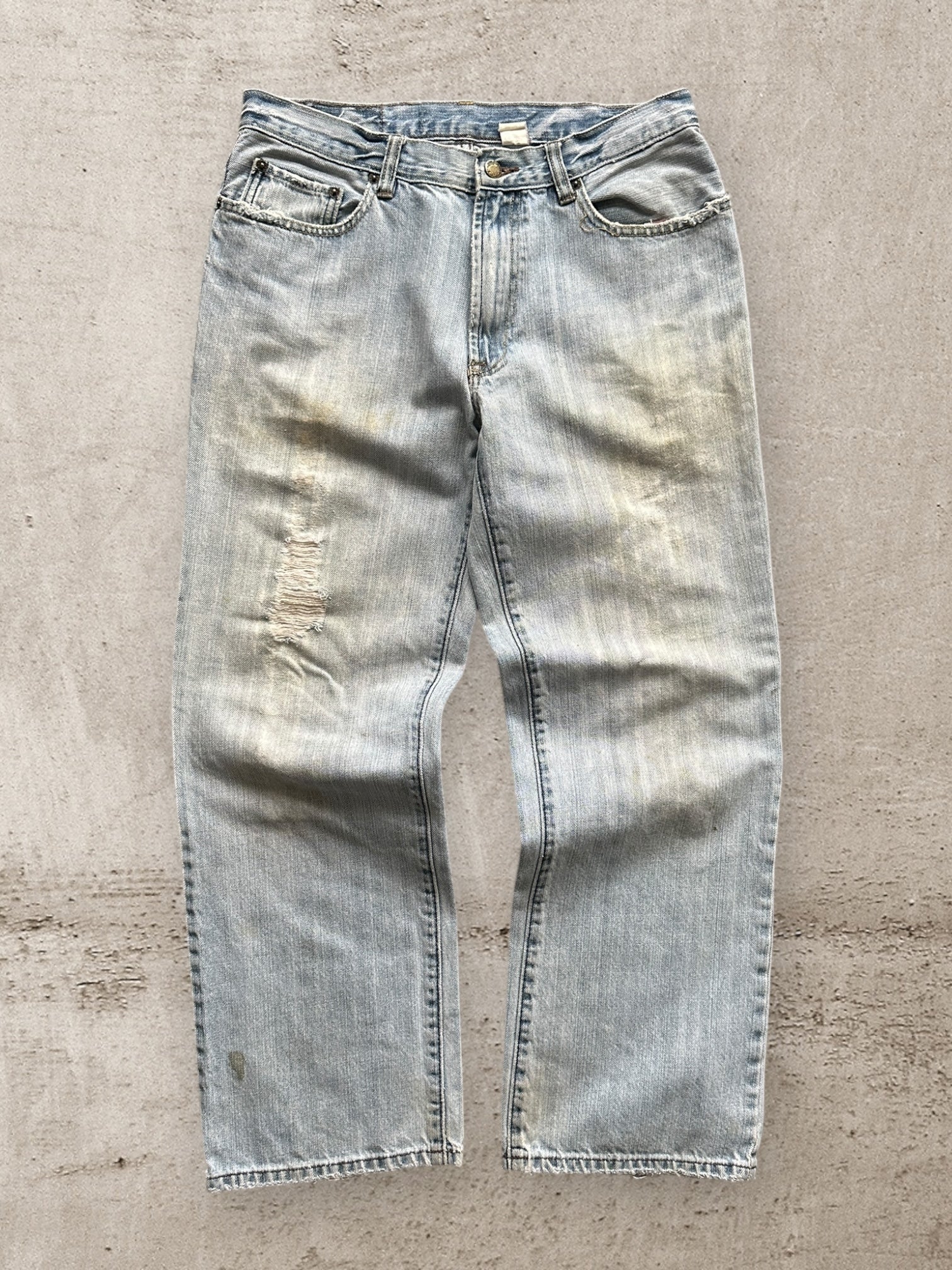 00s Coyote Distressed Denim Jeans - 32