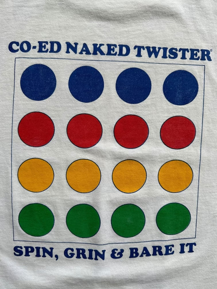 90s Co-Ed Naked Twister Graphic T-Shirt - Large