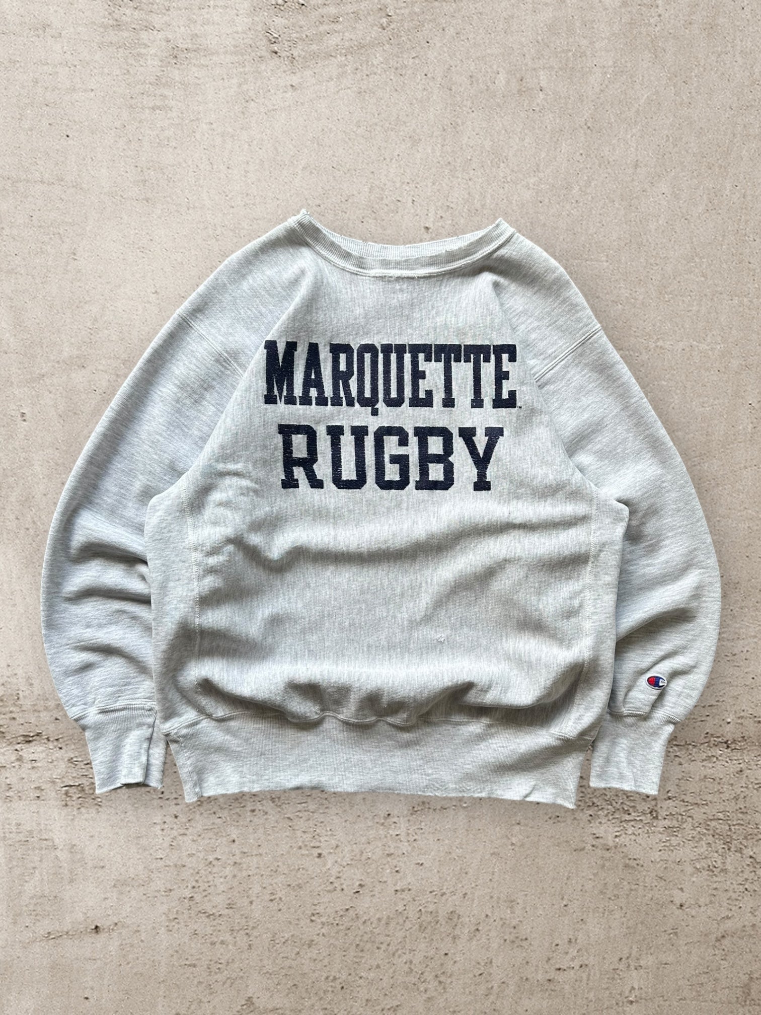 90s Marquette Rugby Reverse Weave Crewneck - XL