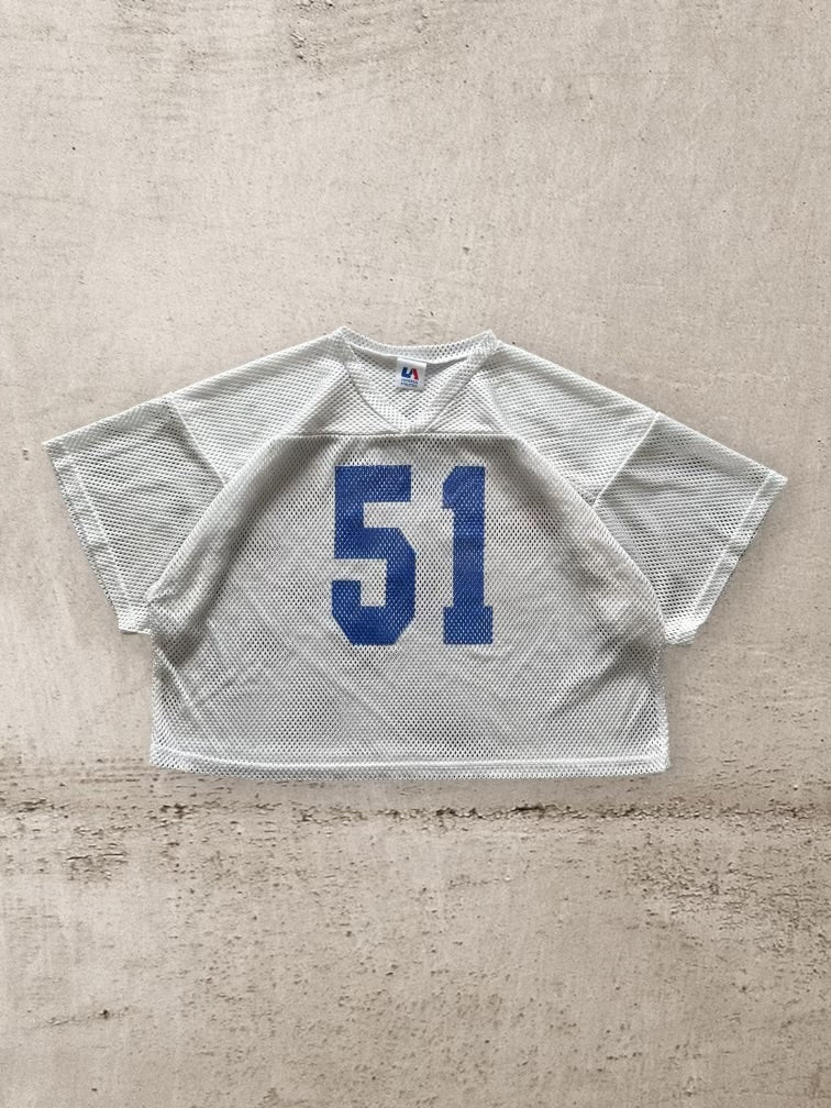 90s Cropped Mesh Football Jersey - XL