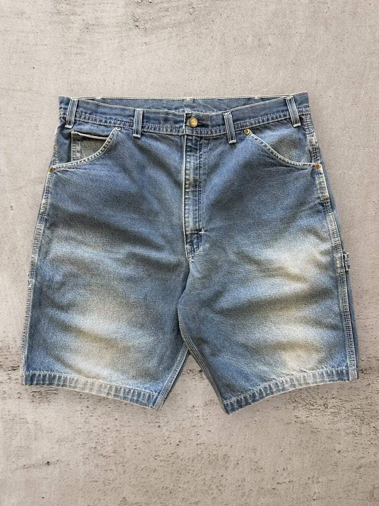 90s Key Faded Denim Carpwntwr Shorts - 35