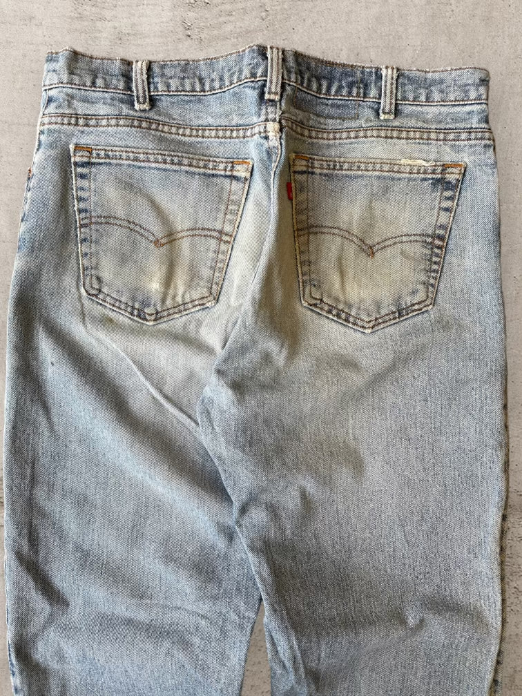 90年代 Levi's レッドタブ フェードウォッシュ デニム ジーンズ - 35x32