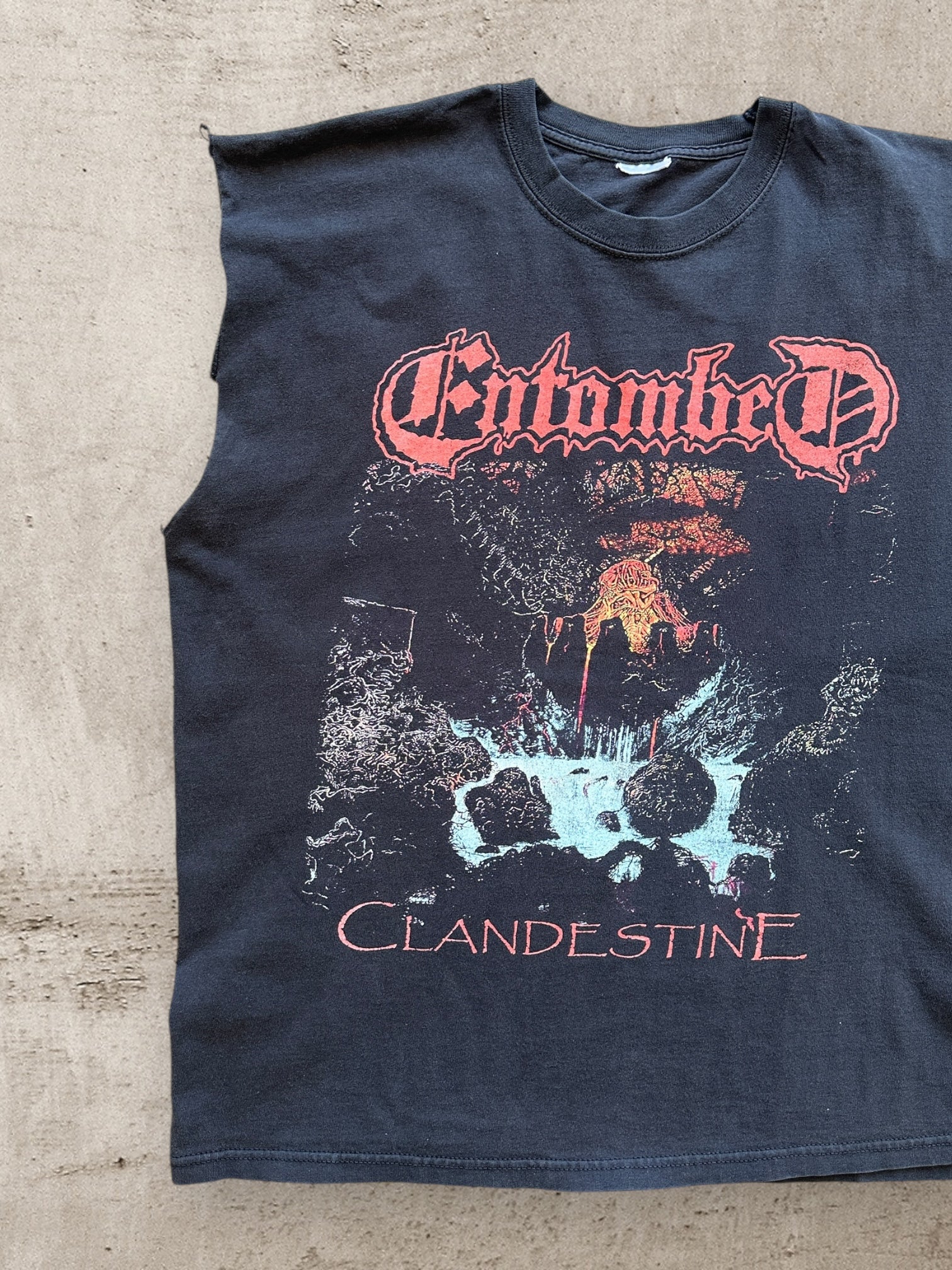 00s Entombed Clandestine Cut Off Shirt - Large – The Juncture