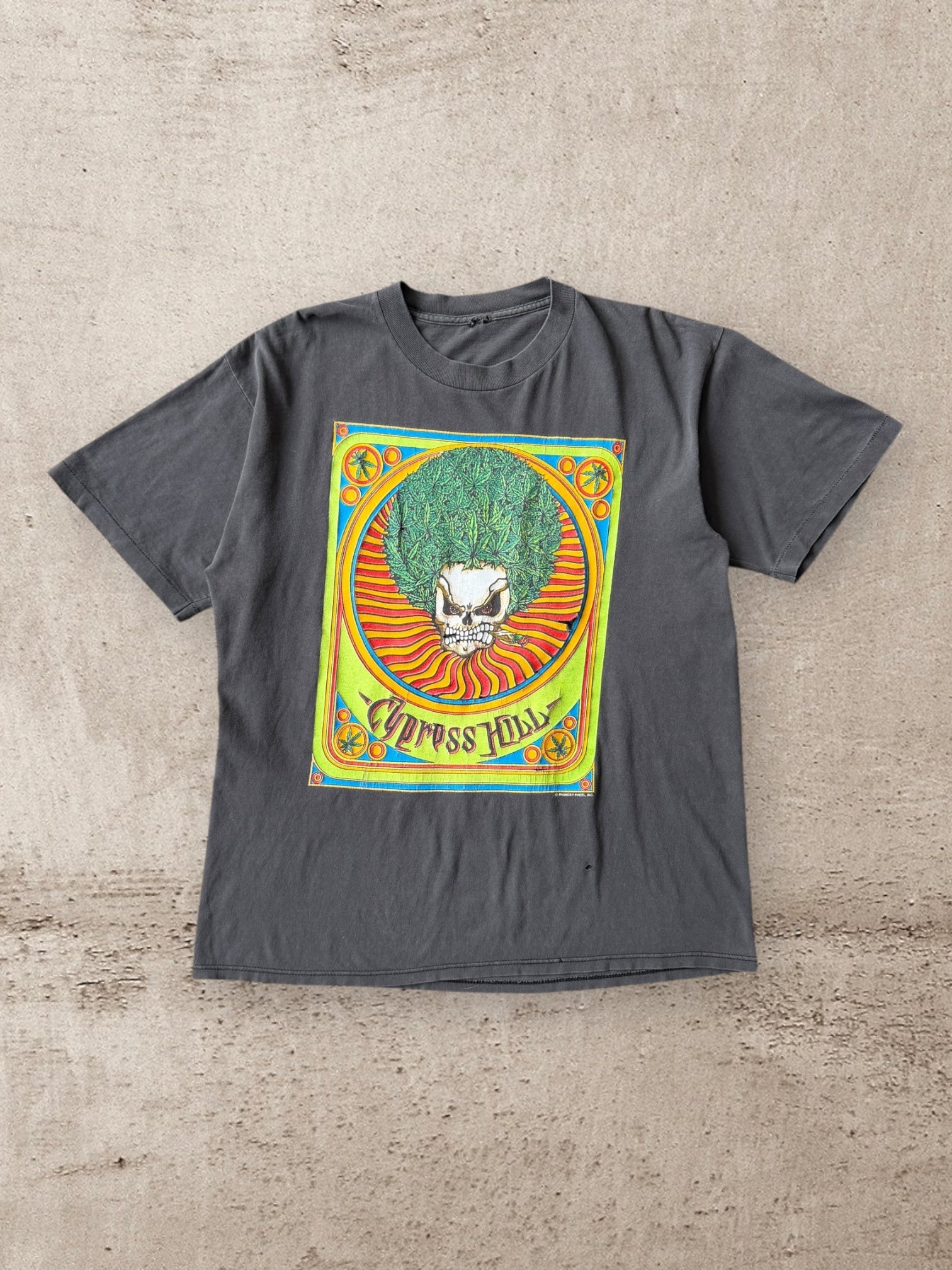 90s Cypress Hill Step Into a Whole New Realm Faded Graphic T-Shirt - Large