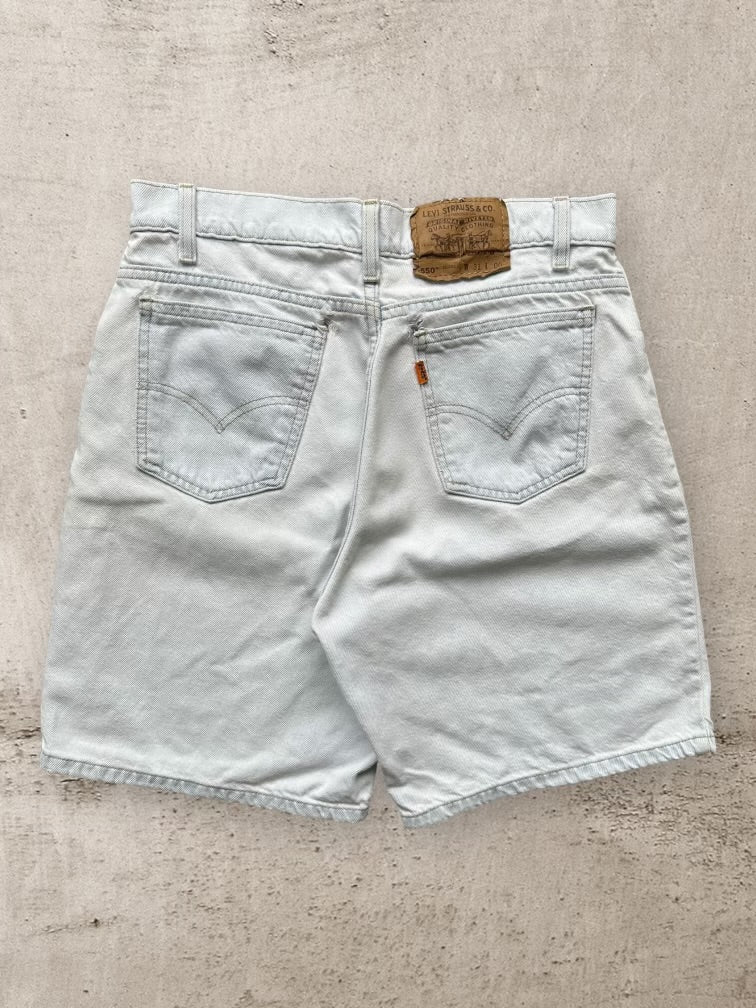 90s Levi’s 550 Orange Tab Denim Shorts - 30